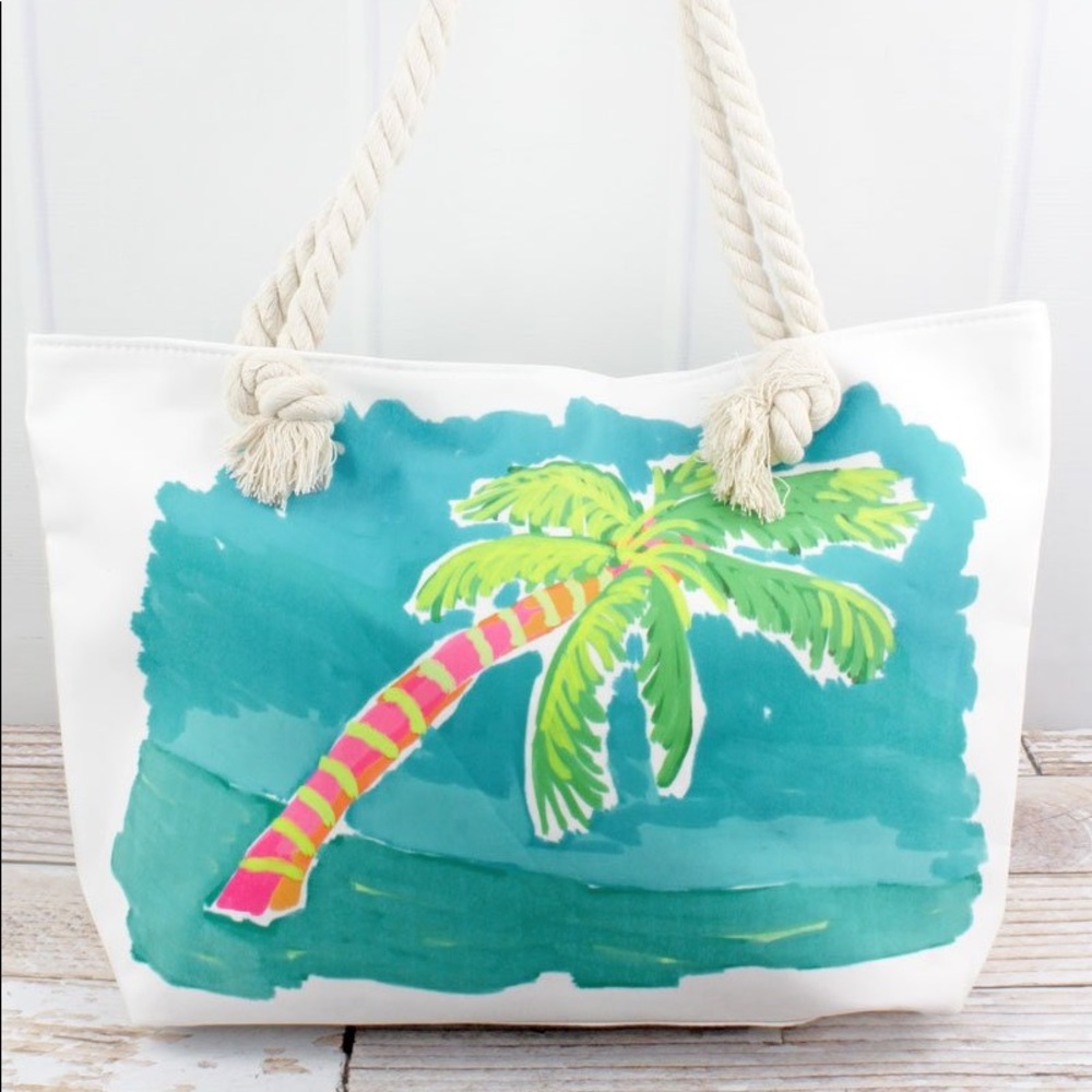 Palm Tree Beach Tote